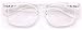 White Clear Reading Glasses - Comfortable Stylish Simple Readers Rx Magnification (1.50, clear)