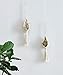 Mkono 2 Pcs Mini Macrame Plant Hanger Nest Air Plant Holder Boho Wall Hanging Planter Modern Indoor Home Decor for Succulent, Tillandsia, Crystal, Wall Decorations