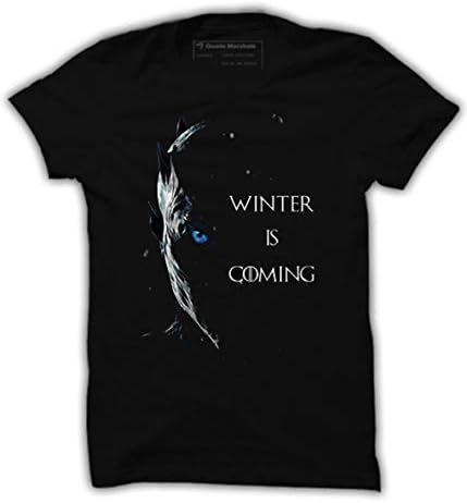 Quote Marshals GOT (Game of Thrones) White Walker Black Cotton T-Shirt for Men's