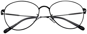 XYAS Full metal woman man unisex glasses frames korean style Fashion 6077