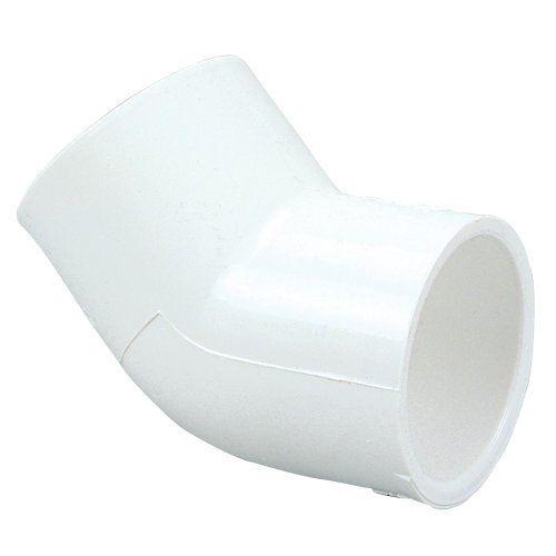 NIBCO 417 Series PVC Pipe Fitting, 45 Degree Elbow, Schedule 40, 1" Slip