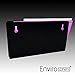 Mail Holder Metal Desktop Letter Shape Cutout Holder with Wall Mounts File Stand Organizer Keep Neat for Office Home School (Black, 8.5