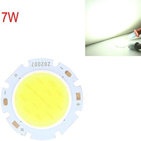 3W 5W 7W 10W White Round COB Super Bright LED SMD Chip Light Lamp Bulb(7W whiteWhite)