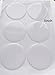 MEYA Set of 12pcs Clear Round Epoxy Sticker for Bottle Cap Pendants (3inch)