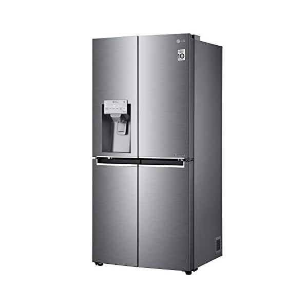 LG GML844PZKV Freestanding Rated American Fridge Freezer -Steel