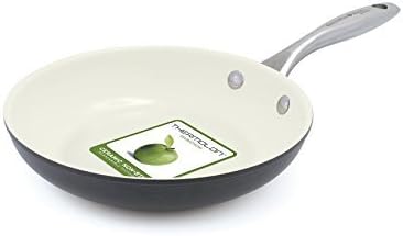 GreenPan Lima 3D I Love Eggs & Pancakes 8 Inch Hard Anodized Non-Stick Dishwasher Safe Ceramic Fry Pan by The Cookware Company