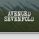 Avenged Sevenfold White Sticker Decal Rock Band White Car Window Wall Macbook Notebook Laptop Sticker Decal