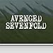 Avenged Sevenfold White Sticker Decal Rock Band White Car Window Wall Macbook Notebook Laptop Sticker Decal