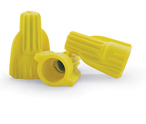 200 PCS Yellow Winged Wire Connectors, Easy Twist-On Ribbed Cap - UL Listed and CSA Certified - Thumbnail 3
