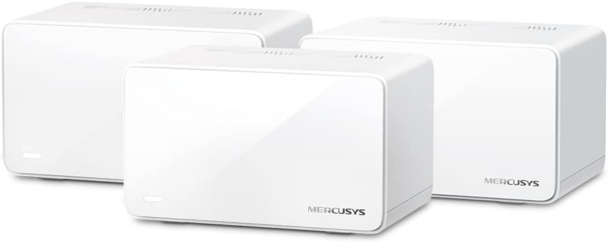 MERCUSYS Halo H90X WiFi 6 Mesh AX6000 3-Pack 800m Coverage 2.5G Port 150 Devices