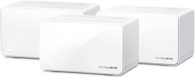 MERCUSYS Halo H90X WiFi 6 Mesh AX6000 3-Pack 800m Coverage 2.5G Port 150 Devices