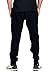 PROGO USA Men's Joggers Sweatpants Basic Fleece Marled Jogger Pant Elastic Waist (Small, Black)