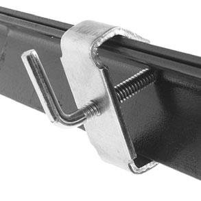 Hospitality Bed Full XL and Queen Size Hook-On Steel Bed Rails With Three Center Supports