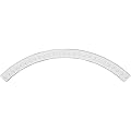 Ekena Millwork CR70HI 69 3/4 inch Od x 63 inch Id x 3 8 inch W x 1 inch P Hillsborough Ceiling Ring (1/4 of Complete Circle), White