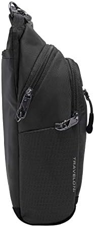 Travelon Anti-Theft Active Tour Bag, Black, 9 x 11 x 3.5 9 Travelon Anti-Theft Active Tour Bag, Black, 9 x 11 x 3.5