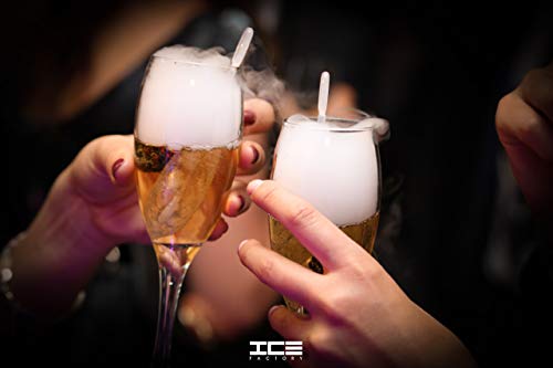 Icicle 50-Pack Drink Stirrer Swizzle Sticks for Smokey Drinks (Use with Dry Ice)