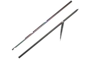 Rob Allen 7mm Notched Euro Impact Spear Shaft - Fishing Spear - Spear Fishing Gear - Hunting Spear - Cold Steel Spear - Spear Gun Shaft - Spearfishing Gun Shaft - Speargun Spear Shaft - 150cm