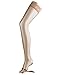 Falke Shelina 12 Denier Shimmer Stay-Up Thigh Highs, Large, Black