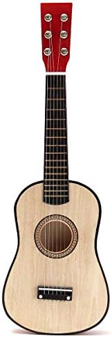 STARMO Natural 23" Wooden Beginners Mini Acoustic Guitar 6 String Gift Children Music Toy
