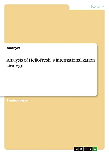 Analysis of HelloFresh´s internationalization strategy