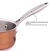 MICHELANGELO 2 Quart Saucepan with Lid Rose Gold, Stainless Steel Sauce Pan, Small Saucepan, 2 Quart Sauce Pot, Induction Compatible
