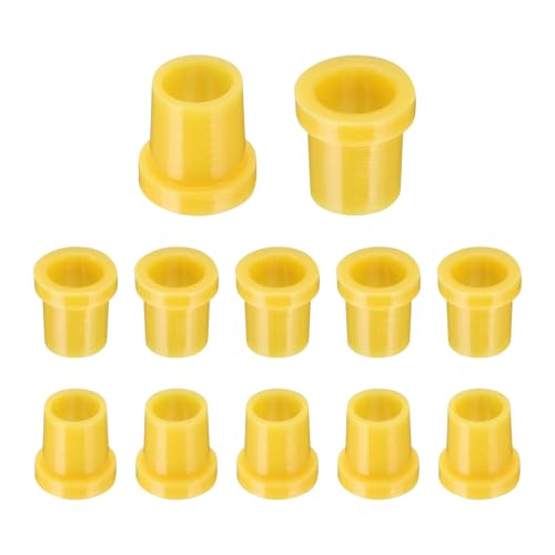 uxcell 12pcs Flanged Sleeve Bearings Plastic