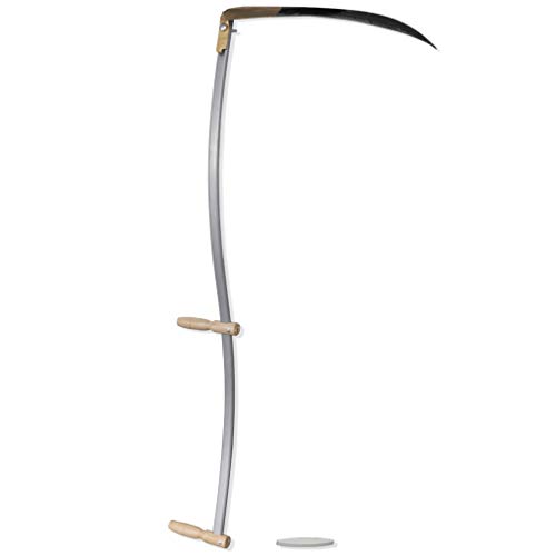 Tidyard Scythe with Grinding Stone 4' 7" for Grass