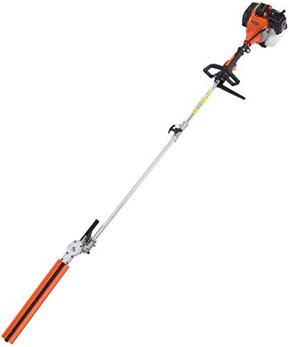 EASYG 5 in 1 52cc Multifunctional Lawn Mower Gasoline Fence Trim Electromechanical Saw Brush Cutter Rod Saw with Earmuffs and Safety Gloves - Thumbnail 5
