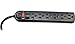 Weltron 6 Outlet Black Surge Protector Power Strip, Wall Mount, 750 Joules, Long 15 Foot Cord Cable