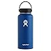 Hydro Flask Water Bottle - Stainless Steel & Vacuum Insulated - Wide Mouth with Leak Proof Flex Cap - 32 oz, Cobalt