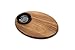 Ironwood Gourmet Bread Board with Dipping Bowl, 2 Piece Set, Acacia Wood
