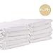 Cotton Prefold Cloth Diapers -Fasoar 6 Ply Baby Washable Cloth Diaper Covers for Babies to Toddlers Multi-Use (19.5''-14'', Count, 10)