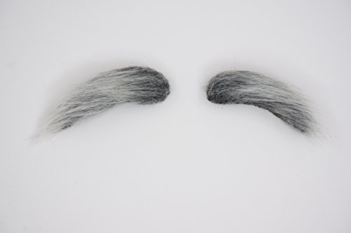 1 Mustaches+Adhesive+Novelty+Eyebrows+White