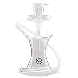 VeeBoost Glass Hookah Set with Shisha Accessories, LED Water Pipe, Flexible Tube, Charcoal Bowl, and Mouth Tips, Enhance Flavors and Aromas with Large Percolator