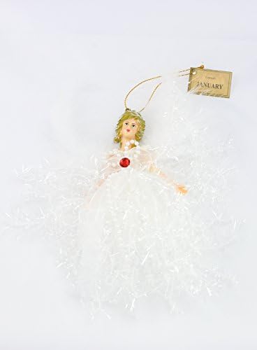 January Garnet Birthstone Angel Hanging Ornament