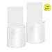 Woohoto 2 Pack Set Damage-Free Acrylic Wall Mount Organizer Storage Box For Phone Remote Control Holder