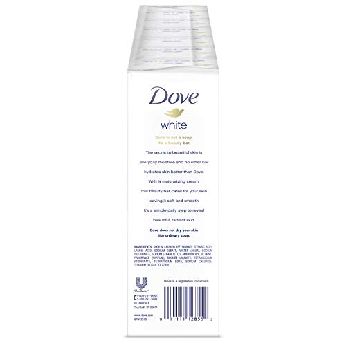 Dove Beauty Bar More Moisturizing than Bar Soap White Effectively