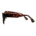 AStyles - Semi Rimless Cut Off Bottom Razor Clear Lens Cat Eye Glasses (Brown, Clear)