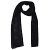 100% Pure Flax Linen, Kantha Hand Embroidered Gauze Scarf.