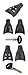 KEMANI Housing Remote Smart Fob Key Shell CASE + Uncut Blade Replacement Fit For SAAB 9-5 9-3 No Chips