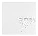 100 Pack Confetti Foil Silver Cocktail Napkins 5x5 inch, 3-Ply Disposable Polka Dot Beverage Napkins for Reception, Bridal Shower, Birthday Party Supplies, Dessert Napkin Wedding