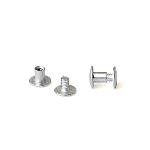 1/4 in. Aluminum Chicago Screws/Screw Posts (Qty 100 Sets) - Thumbnail 3