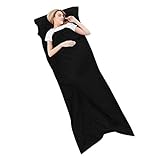 XWetter Sleeping Bag Liner and Camping Sheet，Travel Sheet，Lightweight Adult Sleep Sack，Sports Sleeping Bag Line for Traveling,Camping,Hotels,Hiking,Sleep Sack for Sleeping Bag-Polyester