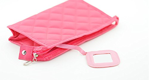 Urmiss Cute Lovely Handbag Grid Cosmetic Bag Ladies Makeup Bag Organizer Candy Color Purse