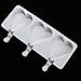 NUOMI Heart Popsicle Mold 3 Cavities Silicone Ice Pop Mold Reusable Ice Cream Bars Mold Freezing Mould for Home Kitchen