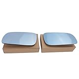 Jade Onlines 1 Pair Blue Tinted Heated Mirror Glass For 99-04 VW Golf Bora Jetta MK4 Passat B5
