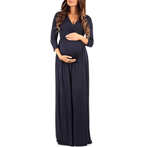 Women's Wraped Ruched Maternity Dress - Made in USA