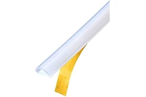 CR* S1LBT2 Shower Door Translucent Silicone Bulb Seal with Pre-Applied Tape for 1/16" to 3/16" Gap - 95 in Long