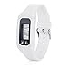 Teresamoon watch , Digital LCD Display Pedometer Step Counter Auto Sleep Watch (White)