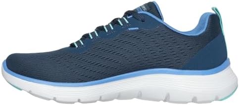 Damen Flex Appeal 5.0 New Path Sneaker, Navy Mesh Blue Trim, 38 EU